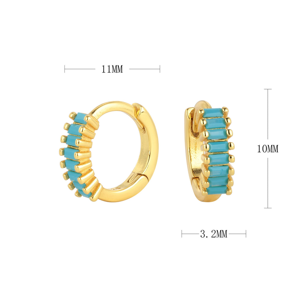 Damen Ohrringe mit pinken Zirkonsteinen in hochwertiger Goldfassung Shop Nory