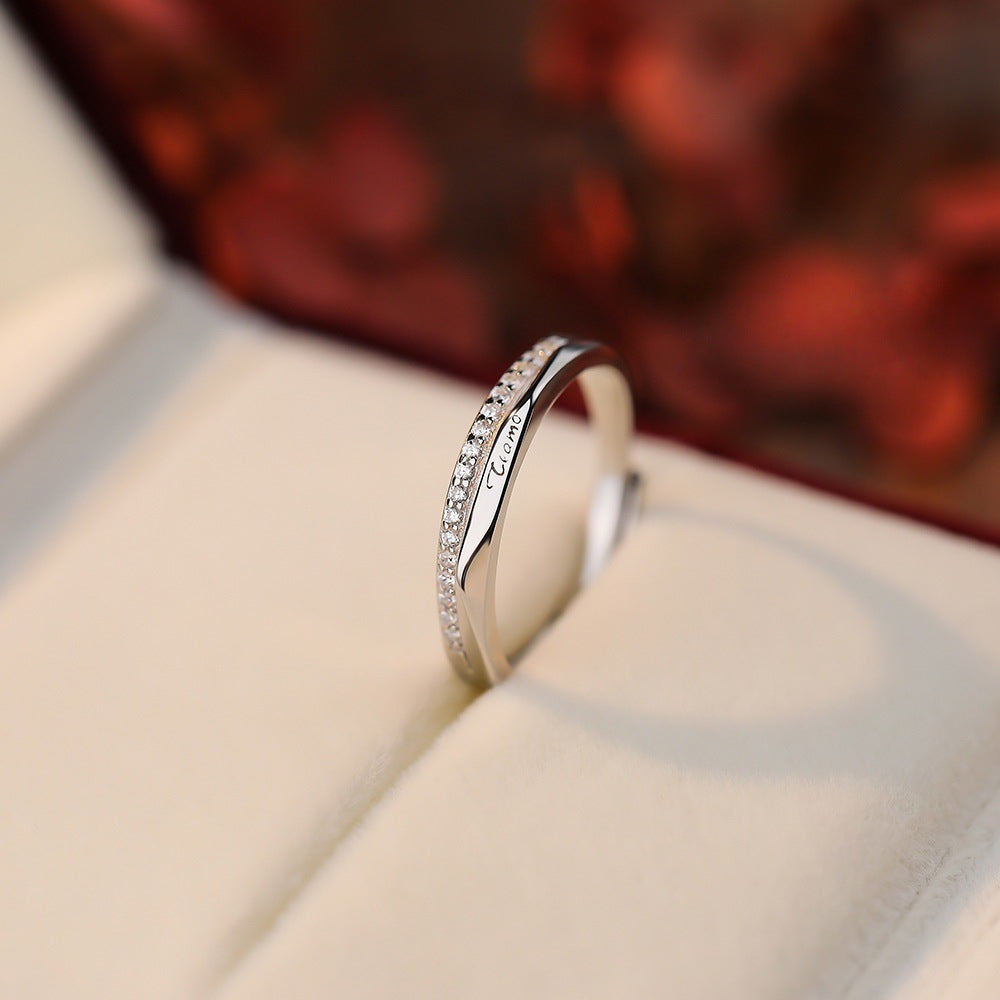 Damen personalisierter Ring mit elegantem, graviertem Design Shop Nory
