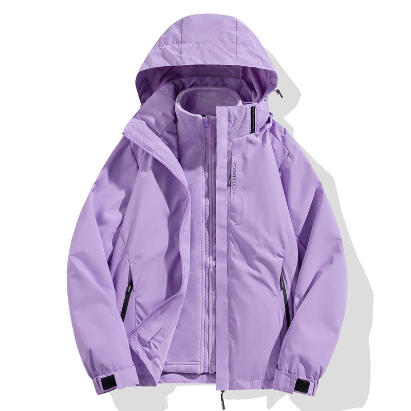 Herren zweiteilige Winterjacke mit abnehmbarer Fleece-Innenjacke wasserdicht winddicht Shop Nory