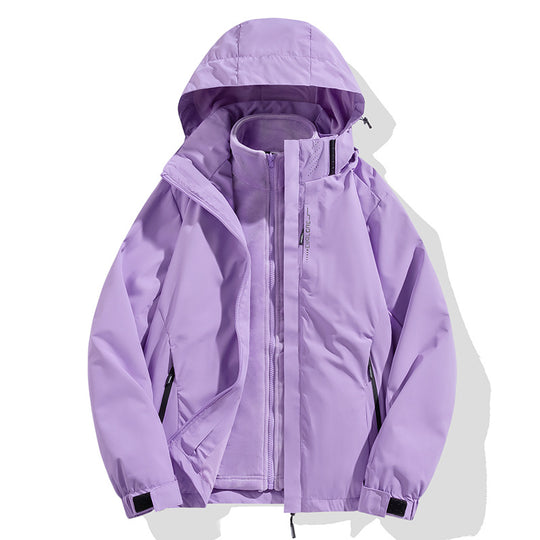 Herren zweiteilige Winterjacke mit abnehmbarer Fleece-Innenjacke wasserdicht winddicht Shop Nory