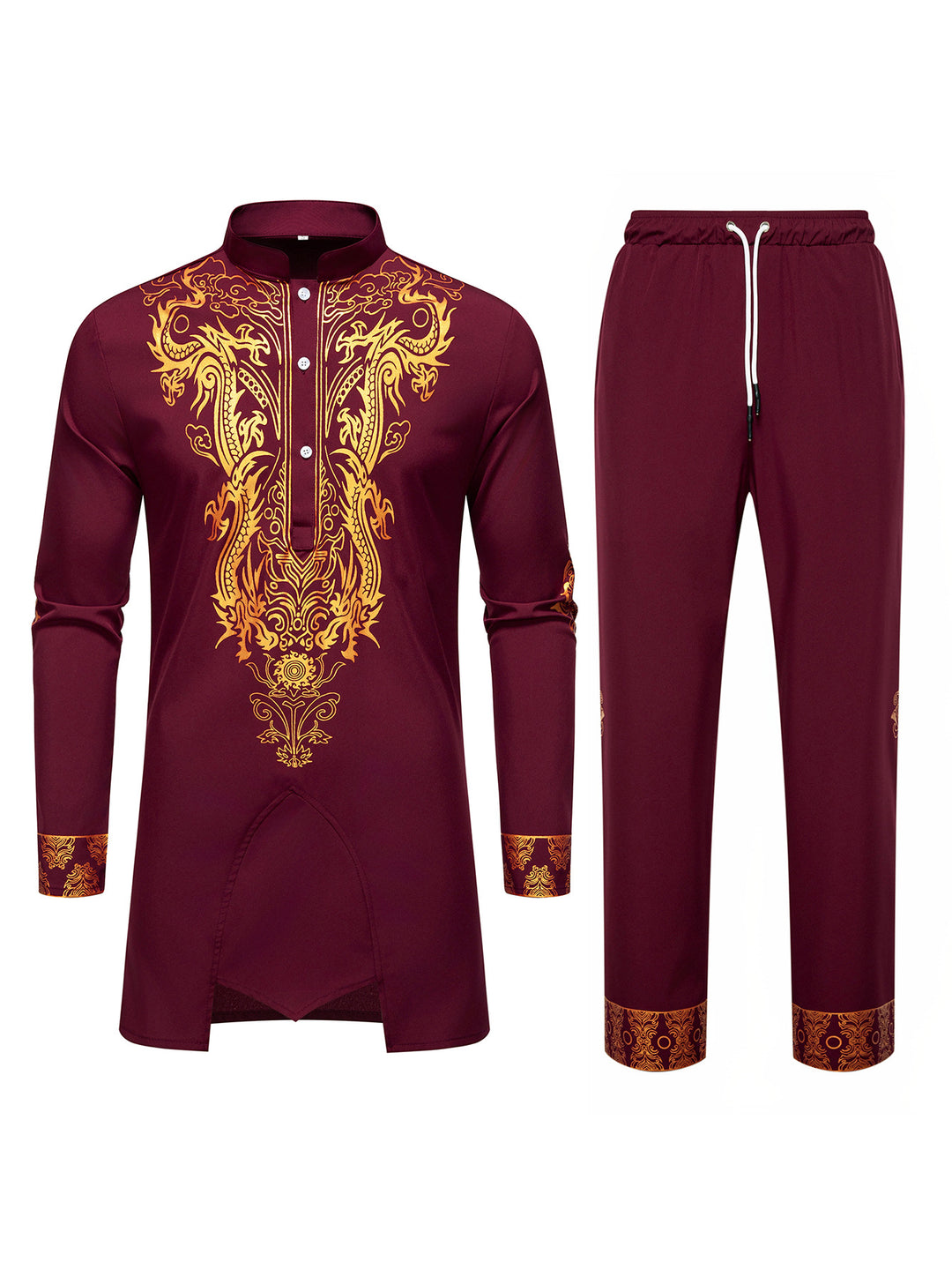 Herren Tunika- und Freizeithosen-Set Shop Nory