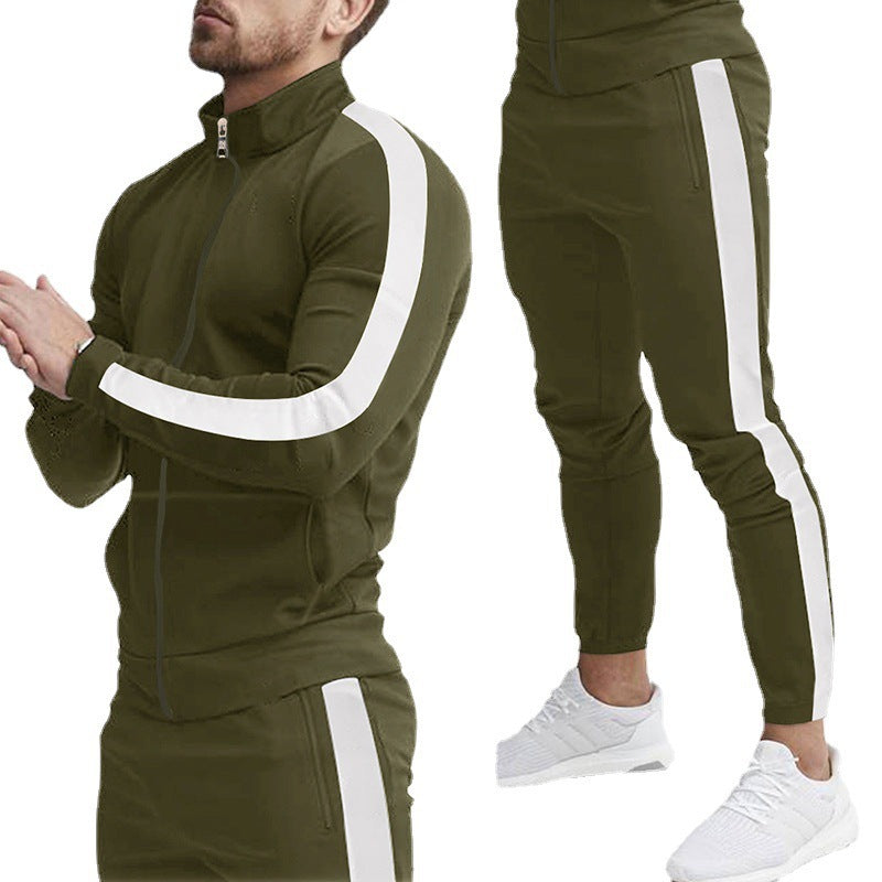 Herren Sportanzug mit praktischen Reißverschlusstaschen und atmungsaktivem Material