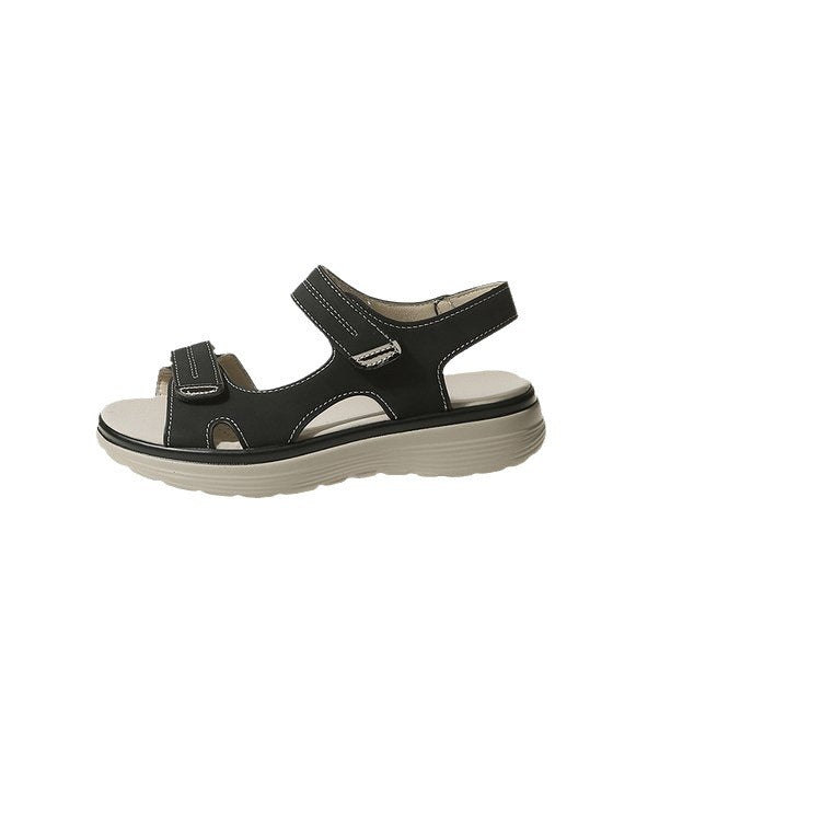 Damen Sportlich-elegante Komfort-Sandalen mit gepolstertem Fußbett und verstellbaren Klettverschlüssen Shop Nory