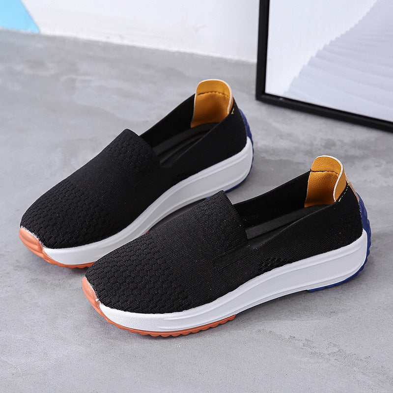 Damen Slip-On Plateausneaker mit gestricktem Obermaterial Shop Nory