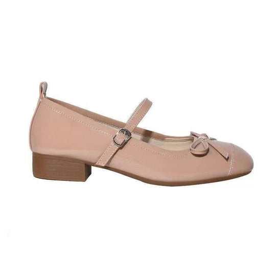 Damen Ballerinas mit dekorativem Riemchen und moderner Schleifenapplikation