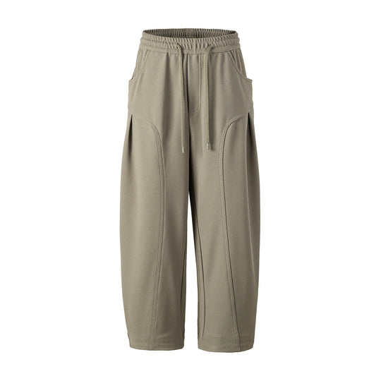 Damen Cropped Jogginghose im Relaxed‑Schnitt mit Kordelzug und Ziernähten Shop Nory