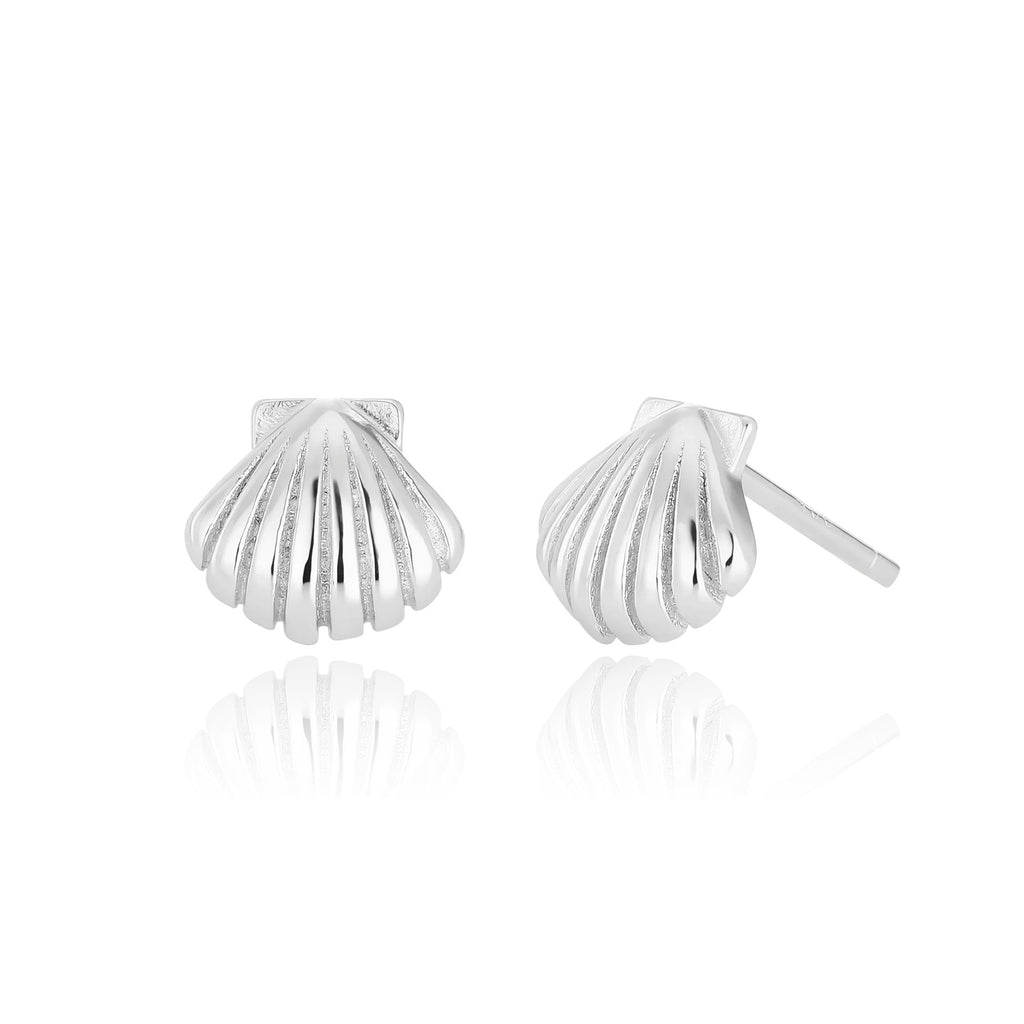 Damen Ohrstecker im eleganten Muschel-Design Shop Nory