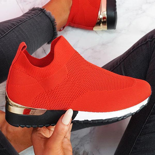 Damen Sockensneaker mit gestricktem Obermaterial und Keilsohle Shop Nory