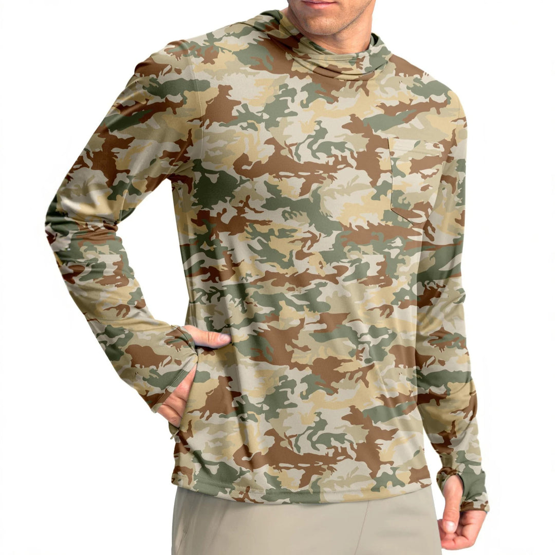 Herren Funktionsshirt mit Kapuze und Taschen