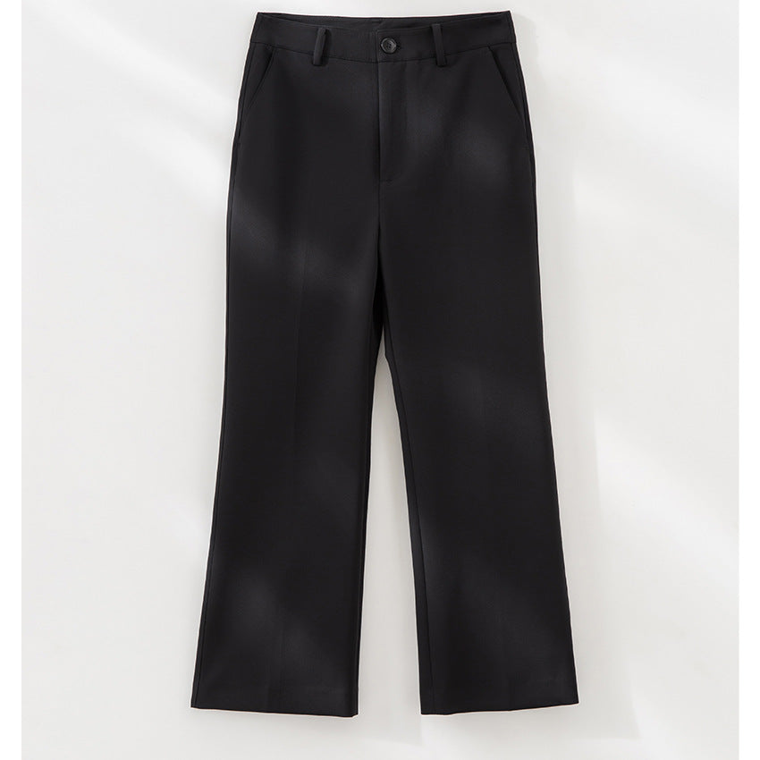 Damen Tailored-Stoffhose mit Bügelfalte, weiter Beinführung und Gürtelschlaufen Shop Nory