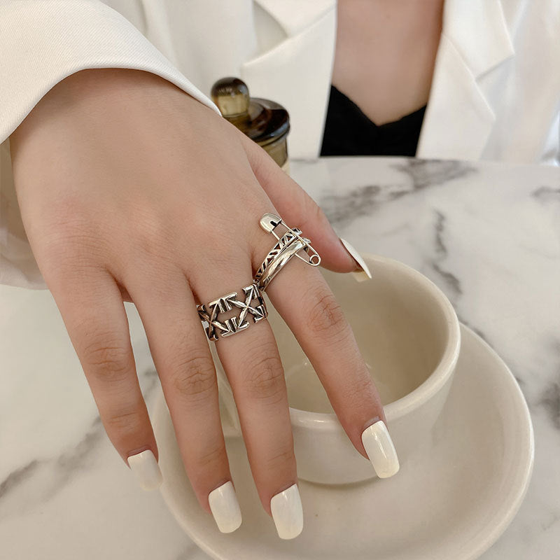Damen Edelstahlring-Set Shop Nory
