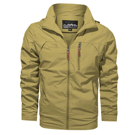 Herren Leichter Softshell-Windblouson mit Brust-Zipper und hochschließendem Kragen Shop Nory