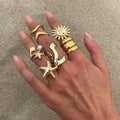 Damen-Ring-Set mit maritimem Design und einzigartigen Akzenten Shop Nory