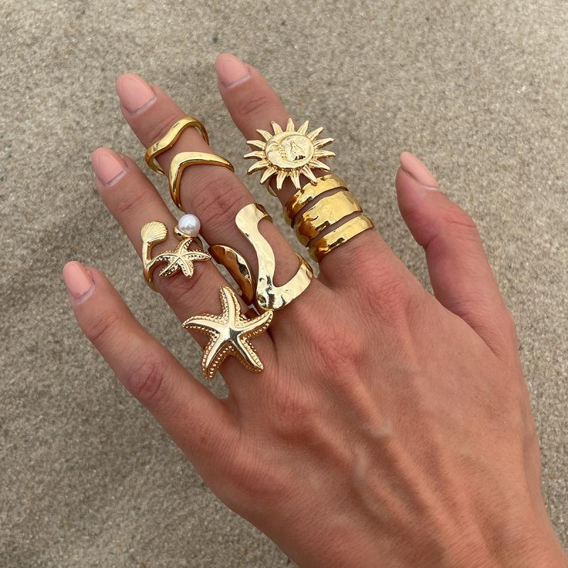 Damen-Ring-Set mit maritimem Design und einzigartigen Akzenten Shop Nory