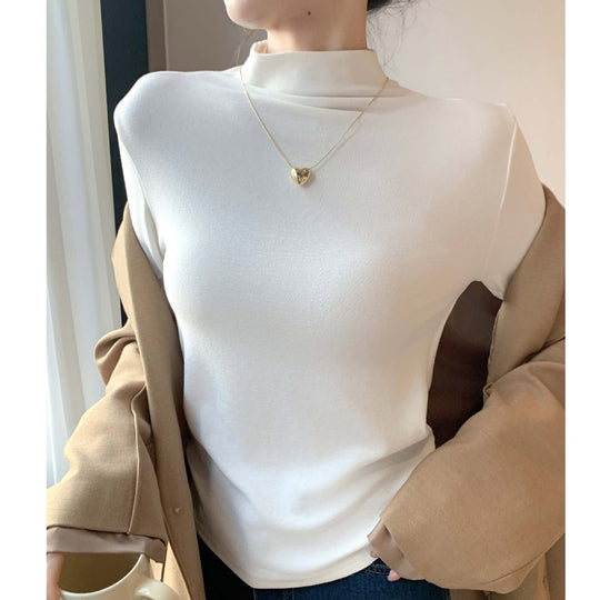 Damen Elegantes Langarmshirt mit hochgeschlossenem Kragen Shop Nory 1787620449