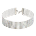 Damen glitzernde Choker-Halskette mit verstellbarem Verschluss Shop Nory