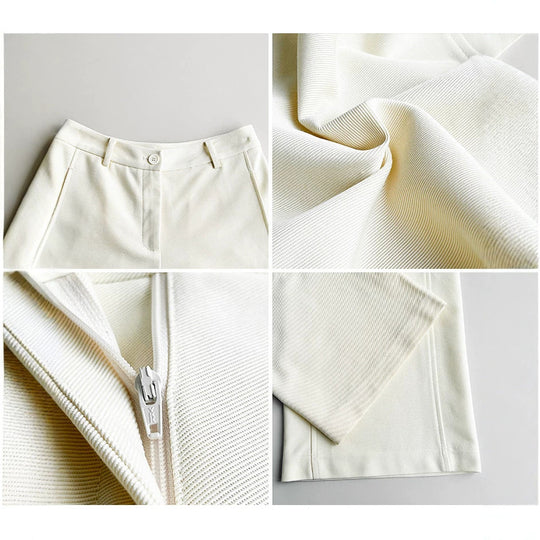 Damen Weit geschnittene elegante Trousers Shop Nory