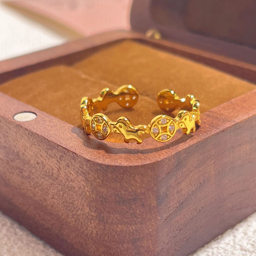 Damen Ring im einzigartigen Design mit funkelnden Zirkonia Shop Nory