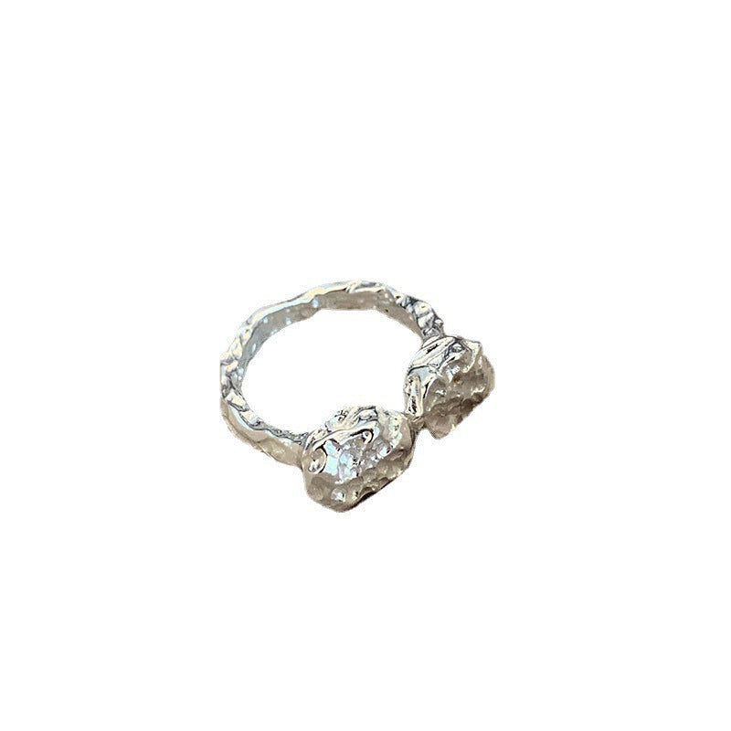 Damen Mehrteiliger Silberring mit funkelnden Zirkonia Shop Nory