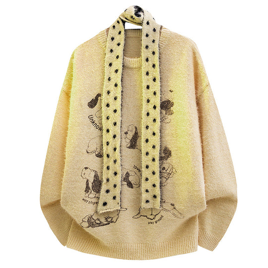 Damen Grobstrickpullover mit Tiermotiv Shop Nory