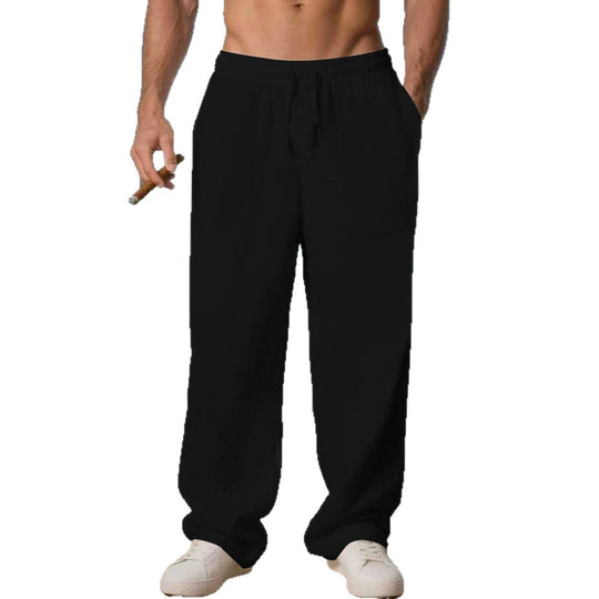 Herren Bequeme Strandhose mit seitlichen Taschen und elastischem Bund