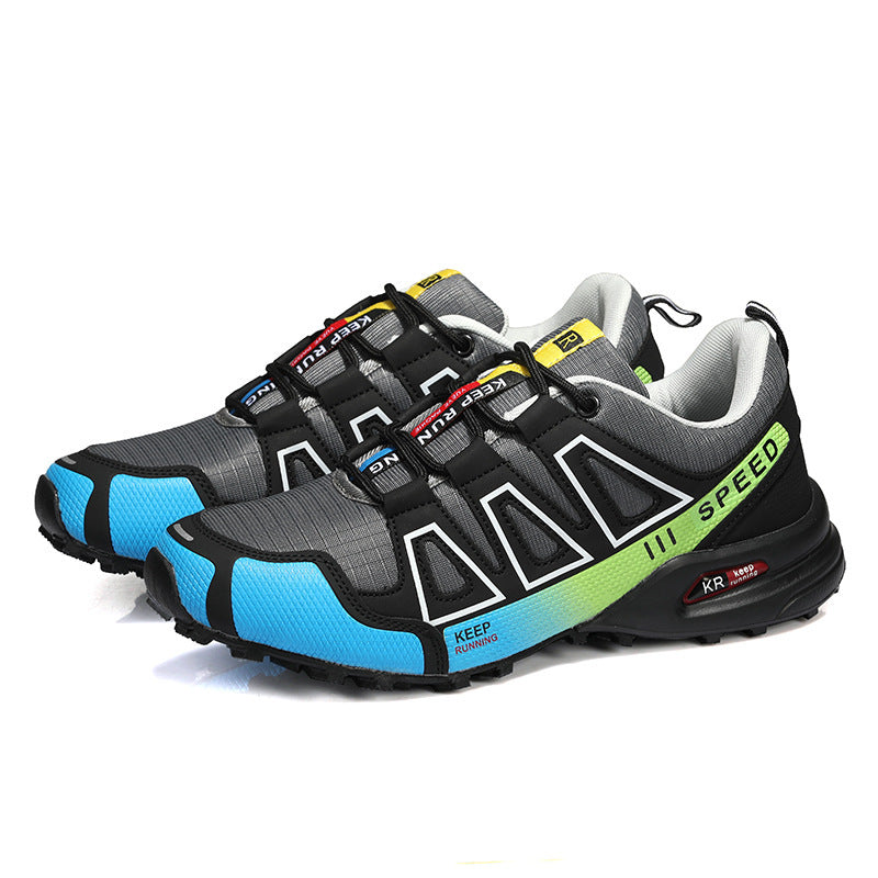 Herren nan robuster Trailrunning-Laufschuh mit stoßdämpfender EVA-Zwischensohle und griffiger Profillaufsohle