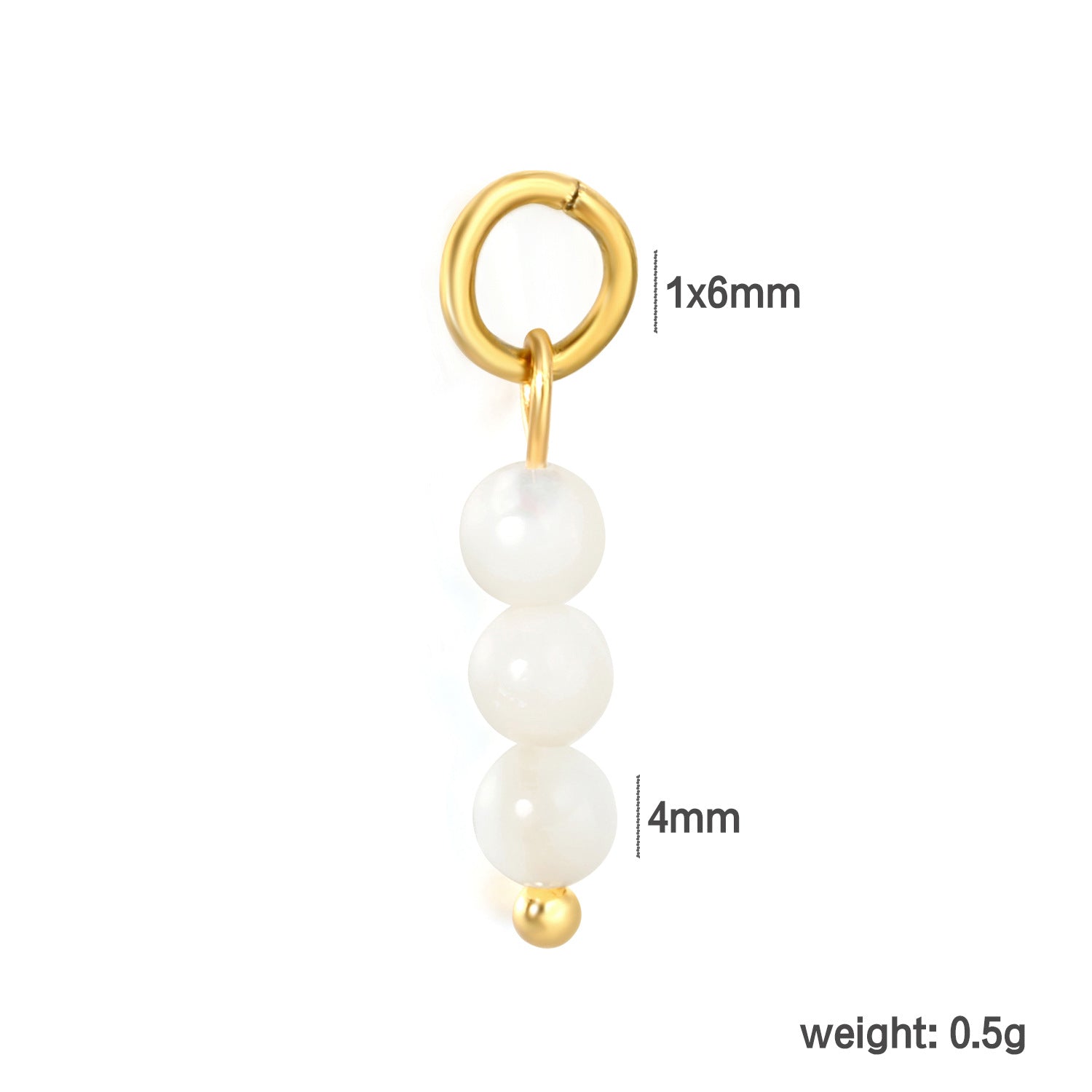 Damen hochwertiger Muschelanhänger aus goldplattiertem Edelstahl Shop Nory