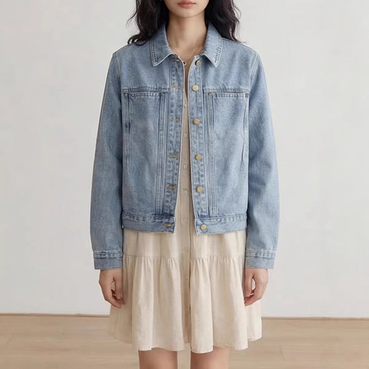 Damen Denimjacke mit Knopfleiste Shop Nory