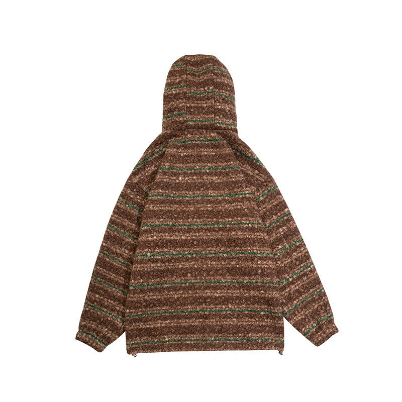 Unisex Strick-Hoodie im Oversize‑Cut mit halbem Reißverschluss Shop Nory
