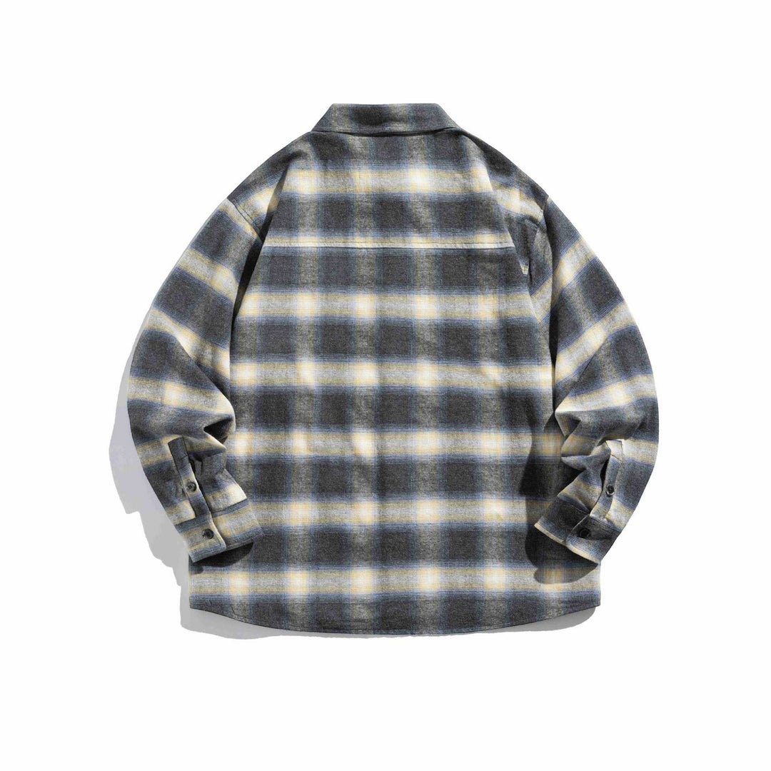 Herren Karierte Flanell-Overshirt mit Brusttasche Shop Nory
