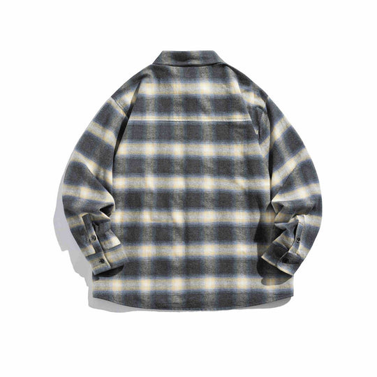 Herren Karierte Flanell-Overshirt mit Brusttasche Shop Nory