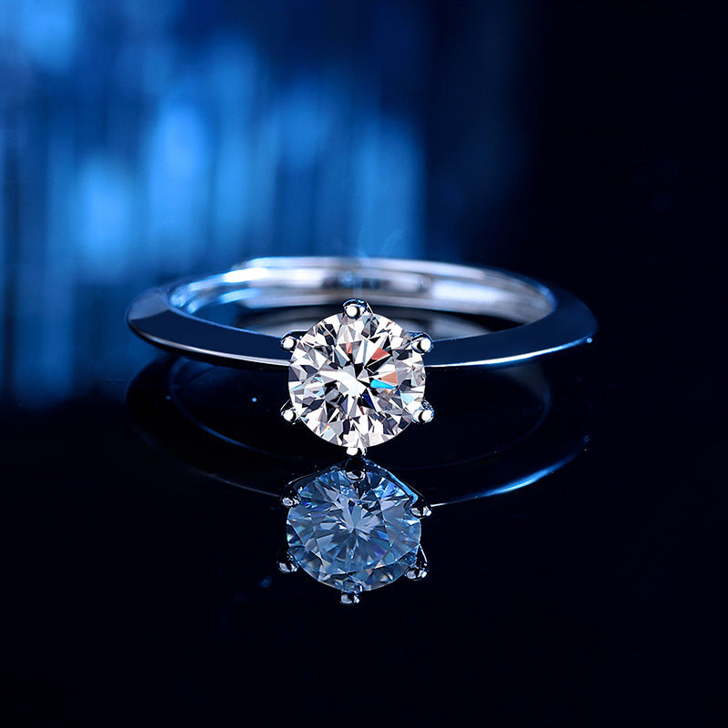 Damen Ring mit funkelndem Kristall Shop Nory