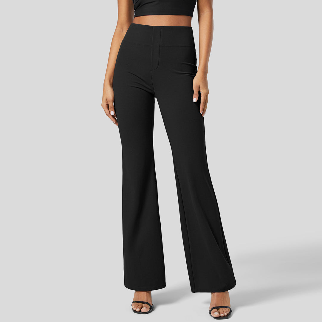Damen High-Waist Stretch Schlaghose mit breitem Komfortbund Shop Nory