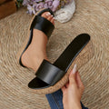 Damen Komfortable Wedge-Pantoletten mit breitem, verstellbarem Riemen
