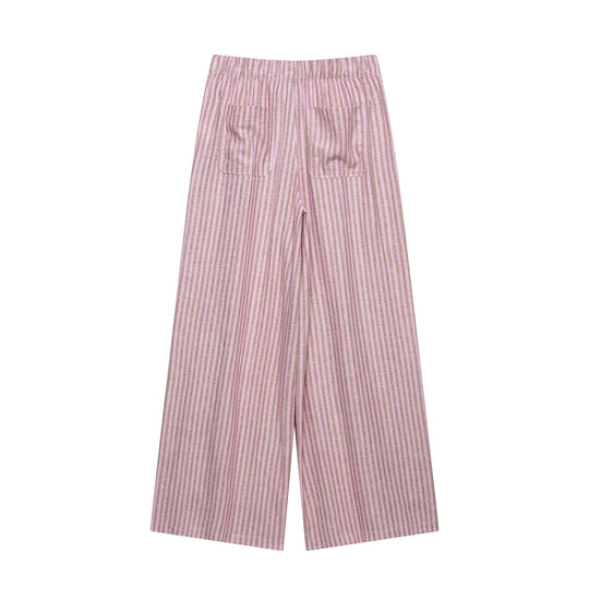 Damen Hochtaillierte Culotte-Hose mit weitem Bein, Tunnelzug und vorderem Schlitz Shop Nory