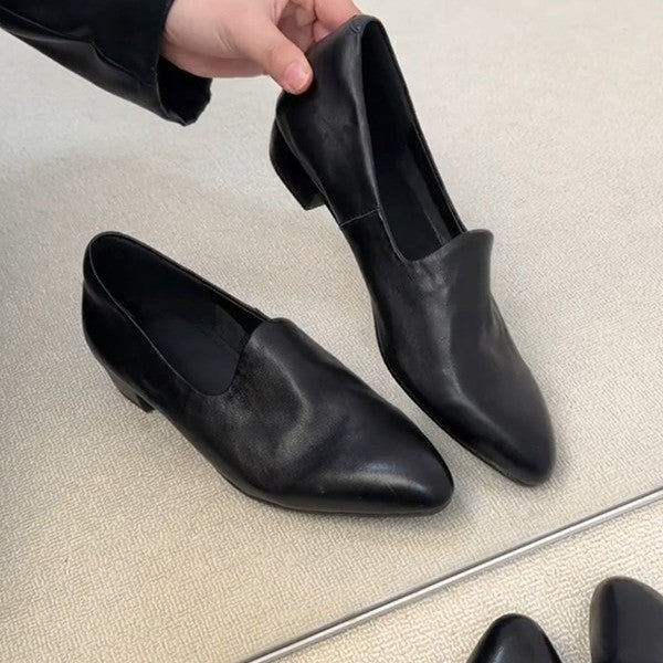 Damen spitz zulaufende Mokassins mit elegantem Schlupfdesign