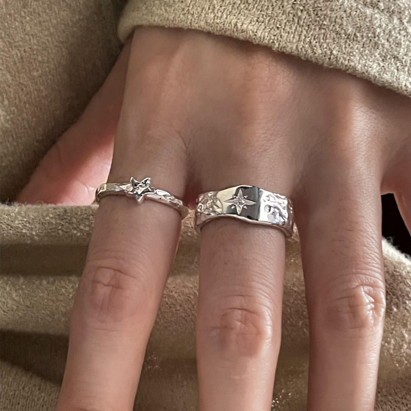 Damenring mit strahlendem Sternenmuster und feiner Detailverarbeitung Shop Nory