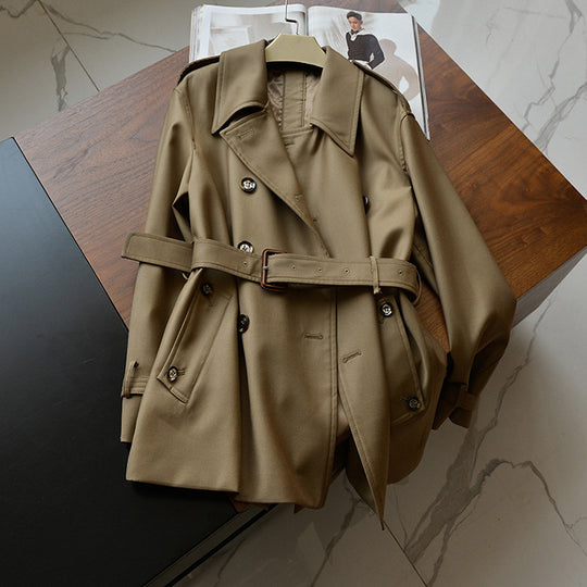 Damen Modische Trenchjacke mit Taillengürtel Shop Nory 1789268628