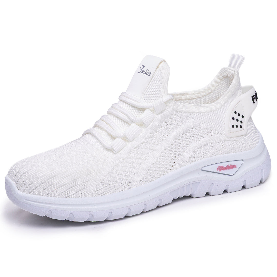 Damen nan sockenähnlicher Strick-Fit Sneaker mit elastischer Schnürung, gelochter Fersenverstärkung und dämpfender Plateau-Sohle Shop Nory