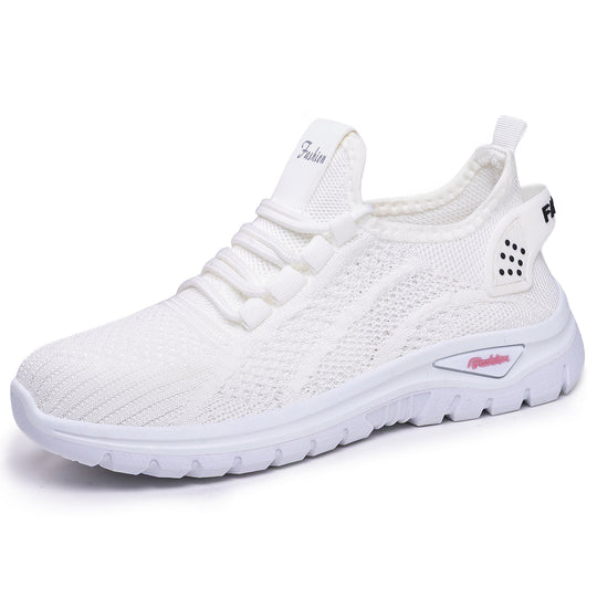Damen nan sockenähnlicher Strick-Fit Sneaker mit elastischer Schnürung, gelochter Fersenverstärkung und dämpfender Plateau-Sohle Shop Nory