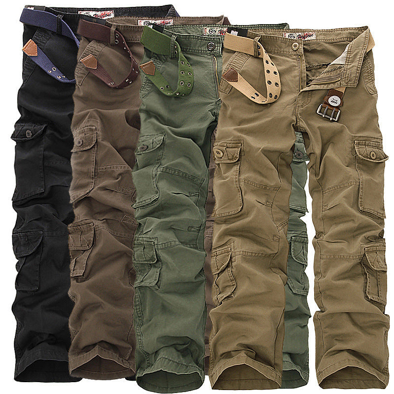 Herren Multifunktionale Cargo-Hose mit verstellbarem Bund und zahlreichen Taschen