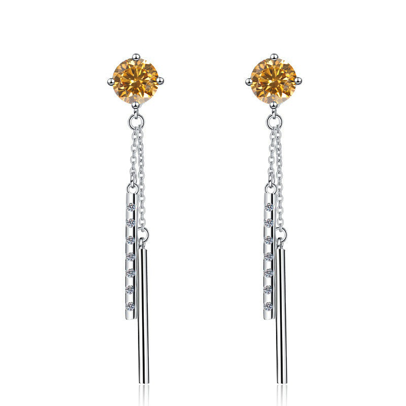 Damen Ohrstecker im modernen Design mit abnehmbaren Glitzerstäben Shop Nory
