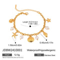 Damen Fußkettchen mit maritimen Muschelmotiven und hypoallergener Edelstahlverarbeitung Shop Nory