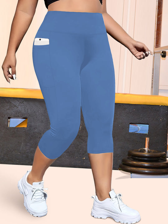 Damen Sculpting-Capri mit hoher Taille, Seitentaschen und formender Nahtführung Shopy Nory