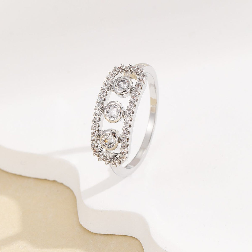 Damen schicker Ring mit funkelnden Zirkonia Shop Nory