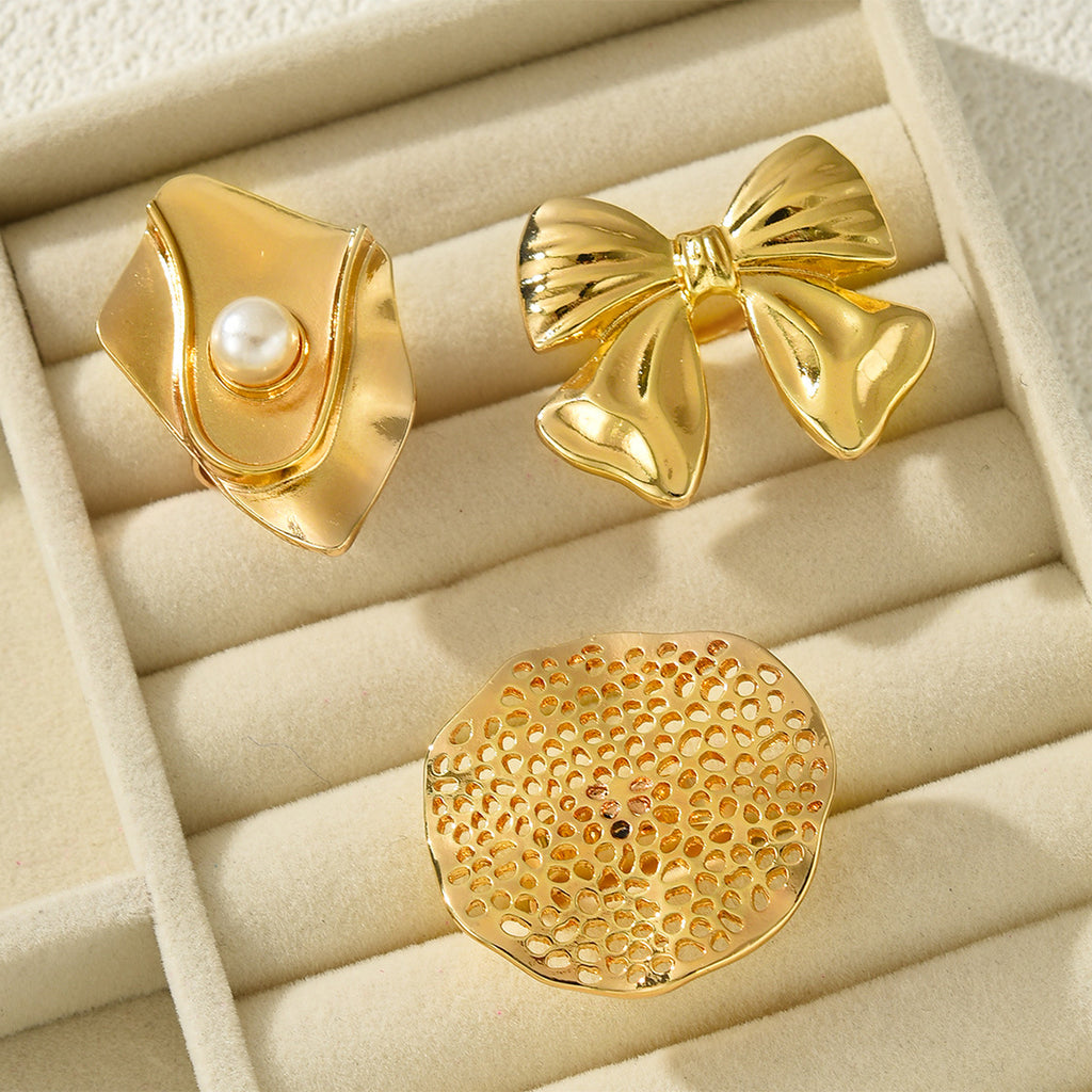 Damen Schmuckring-Set mit kunstvollen Designs und eleganten Akzenten Shop Nory