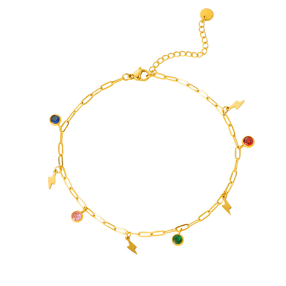 Damen Bunte Charm Link Armband Shop Nory