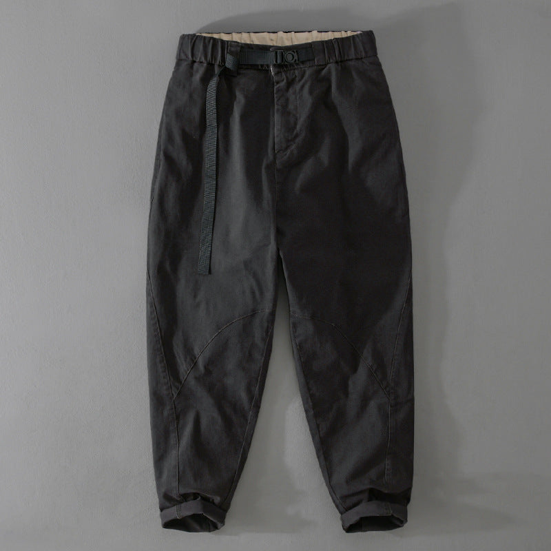 Herren Lässige Tapered‑Cargohose mit elastischem Bund und integriertem Webbing‑Gürtel Shop Nory