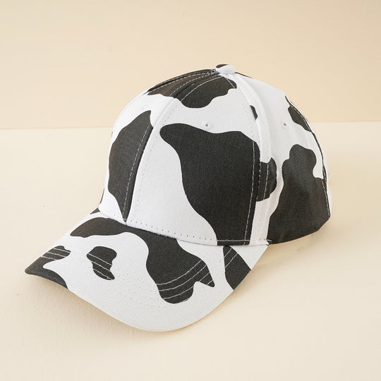 Damen Baseballcap mit verstellbarem Riemen und Kuhmuster Shop Nory