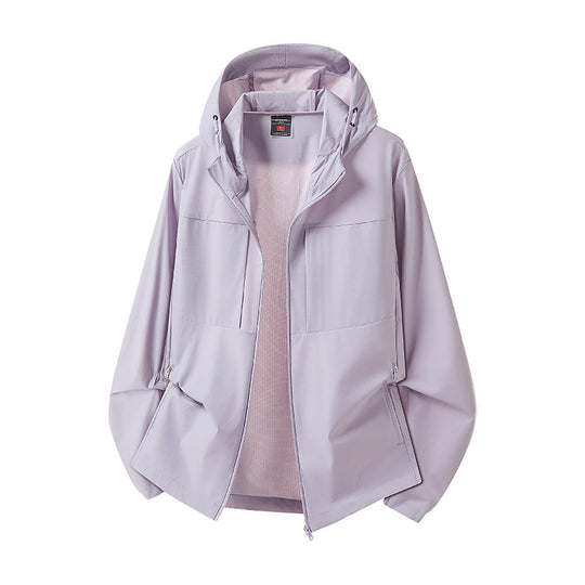 Damen Wetterfeste Outdoorjacke mit Kapuze Shop Nory